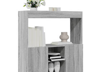 Wysoka szafka szary dąb sonoma 92x33x100 cm WM-855129