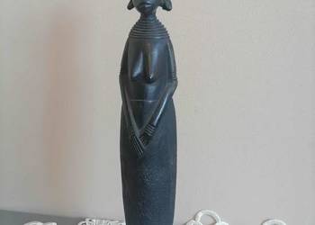 Rzeźba Figurka Kobieta Afrykańska 1980