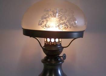 Lampa stołowa - nocna w stylu retro – elektryczna