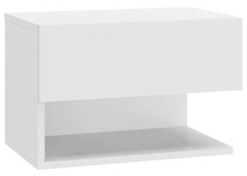 Szafka nocna ścienna biała WM-810953