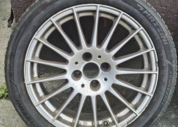 Koła r17 Fiat opel 4x100 et40 szerokość 7.5 opony dot 24