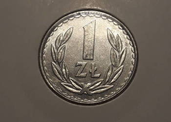1 złoty 1985 r. - nr 7 - około mennicze