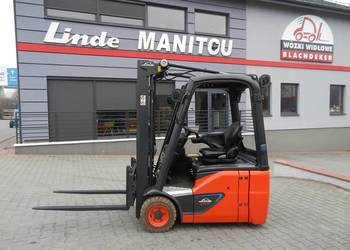 Elektryczny 3-kołowy wózek widłowy Linde E14-02 Li-Ion
