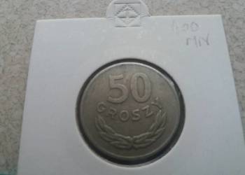 Moneta 50 groszy bez znaku mennicy rok 1949