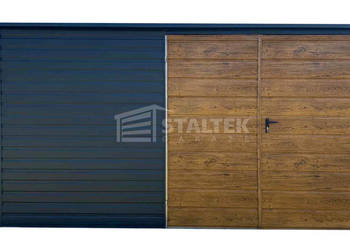 Schowek - Domek Ogrodowy 4x3 - wiata 0,5x3 - brama  dach ST162