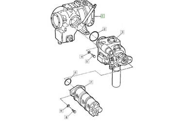 John Deere CTS 9600 - pompa hydrauliczna AH161250