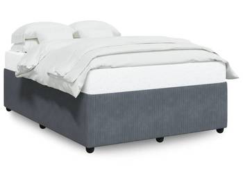 vidaXL Rama łóżka bez materaca, ciemnoszara, 160x200 cm(SKU:3285019)