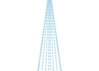 vidaXL Choinka do montażu na maszcie, 310 niebieskich LED(SKU:343524)