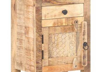 vidaXL Szafka nocna, 40x30x50 cm, surowe drewno mango（320234）