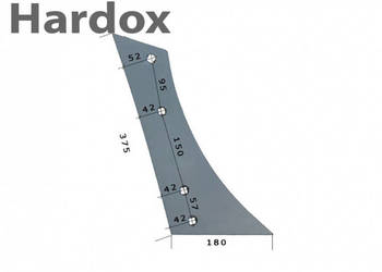 Pierś HARDOX 3450540/P WL1KR części do pługa LEMKEN