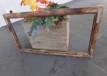 Okno rama loft na lustro aranżację zdjęcie 51x94