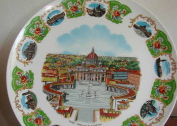 Rzym Bazylika św.Piotra pamiątkowy talerz