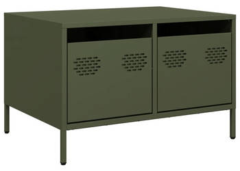 Szafka RTV oliwkowa 68x50x435 cm stal walcowana na zimno WM-851242