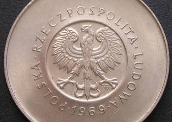 Polska 10 złotych 1969 - 25 lat PRL - stan 1/2