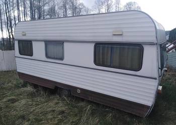 Przyczepa kempingowa do wykorzystania jako domek na działce