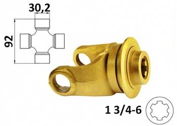 Widłak ciągnikowy 1 3/4-6, na krzyżak 30,2x92 81011