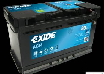 Akumulator 80Ah 800A Exide AGM start&stop