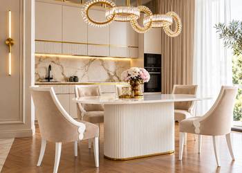 Krzesło glamour tapicerowane białe, czarne, bukowe, włoski design