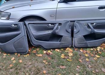 volvo v70 II boczek drzwi lewy tył czarna skóra