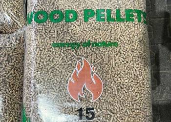 Pellet z drewna sosnowy A1 w workach 15 kg, transport w cenie