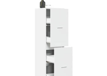 Szafka apteczna biała 40x41x1445 cm materiał drewnopochodny WM-3309636