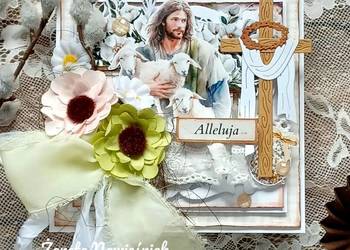 Kartka wielkanocna, wielkanoc, Kartka ręcznie robiona