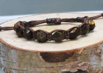 Bransoletka kamień naturalny tygrysie oko bryłka