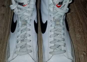 Buty NIKE Blazer Mid 38/39 24.5cm Skóra* skórzane białe trampki