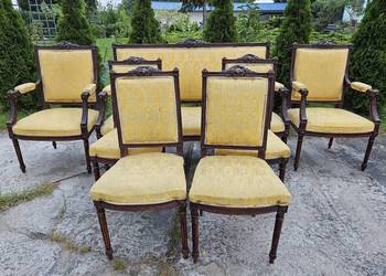 Komplet wypoczynkowy - sofa, fotele, krzesła (nr 9035)