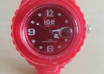 Zegarek nareczny ICE Watch czerwony 3 ATM podswietlenie fluorescencja