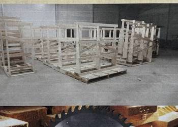 Stojaki drewniane do transportu okien drzwi i szyb