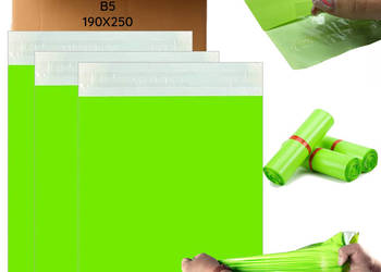 Foliopaki Kurierskie ZIELONE B5 190x250 50 szt