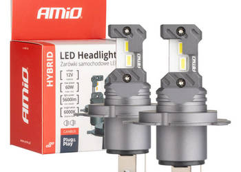 ŻARÓWKI LED AMIO H4 H19 HYBRID CANBUS