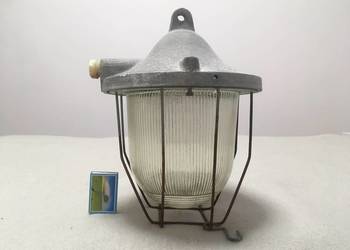 PRL loft industrial vintage lampa wisząca Nowa uszczelka