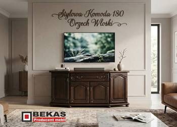 Stylowa NOWA Komoda 180` Orzech Włoski od Producenta BEKAS Meble StyLOVE