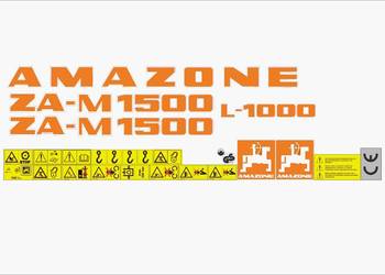 Naklejki Amazone ZA-M 1500 mocny klej, odporne, lamiant UV