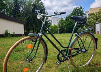 Stary rower holenderski Ariston 28" klasyk 3 biegi Sachs, chrom, damka