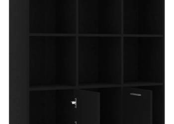 vidaXL Regał na książki, czarny, 98x30x98 cm(SKU:801117)