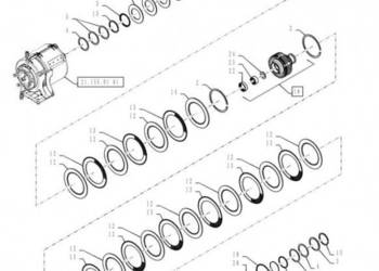 New Holland T6090 Piasta 24t internal / 33t external plus 6 gaps 87347832