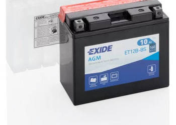 Akumulator motocyklowy EXIDE ET12B-BS YT12B-BS 12V 10Ah 160A