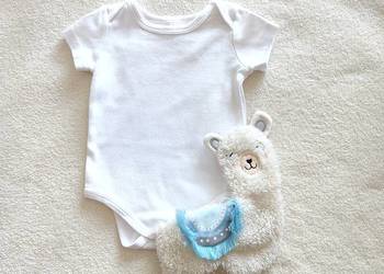 Białe body niemowlęce 62 bawełna noworodek newborn