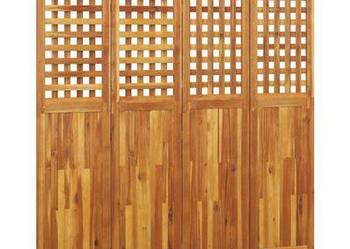vidaXL Parawan 4-panelowy, 162x2x180 cm, lite drewno akacjowe(sku318549)