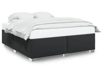 Rama łóżka czarne sztuczna skóra 200x200 cm WM-3284572