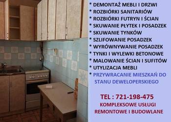 OPRÓŻNIANIE MIESZKAŃ PIWNIC DOMÓW PRZYGOTOWANIE DO REMONTU