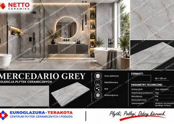 gres 60/120 mercedario grey matowy+carving gat.1 Ceramika Netto