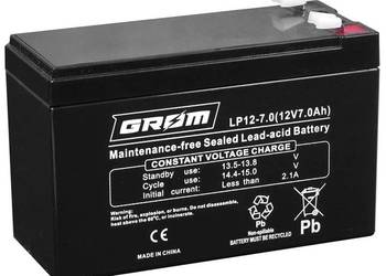Akumulator żelowy GROM 12V 7Ah LP12-7.0