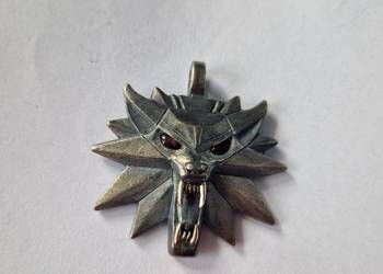 wisior naszyjnik Wiedźmin The Witcher srebro złoto 37gr
