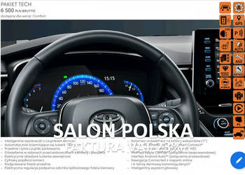 Toyota Corolla 21-22 Salon Polska 1.8 HYBRID 1wł z Pakietem TECH Zimowy Be…