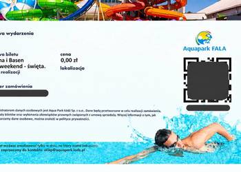2 bilety całodniowe Aquapark Fala Łódź – baseny i sauna