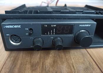 Radio CB President Harry z anteną do auta magnes gruszka kieszeń din